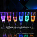 led seven color optional glow glasses/glow flute for parties and celebration